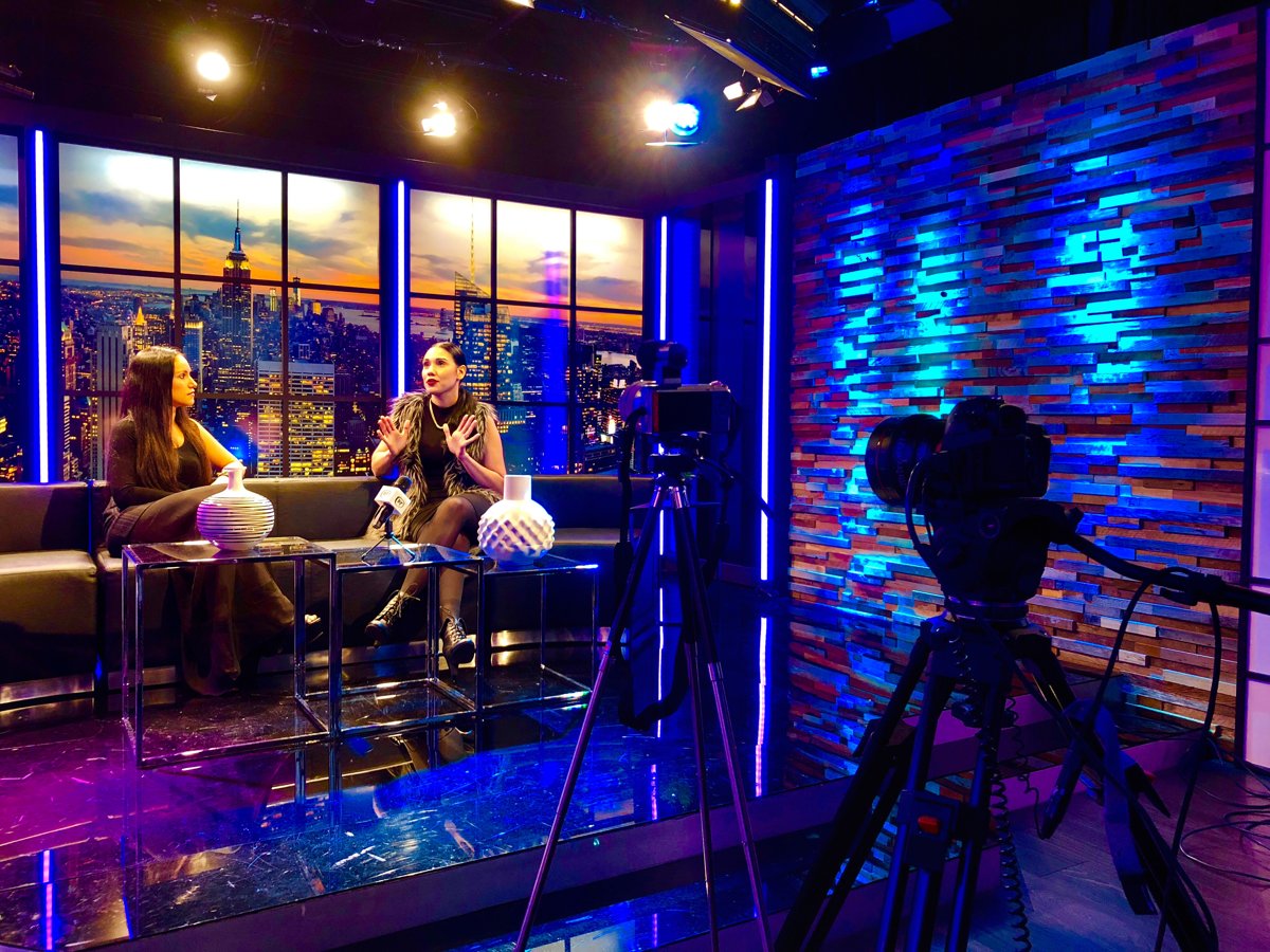 TFT TV guests in conversation on the production set